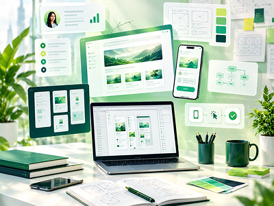 UI and UX design illustration