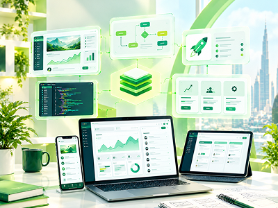 Digital product design illustration